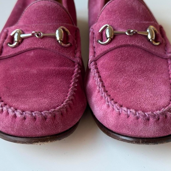 Gucci suede horsebit loafers – pink, 36.5 - Picture 5 of 8